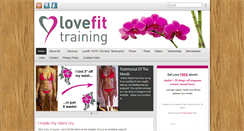 Desktop Screenshot of lovefittraining.com